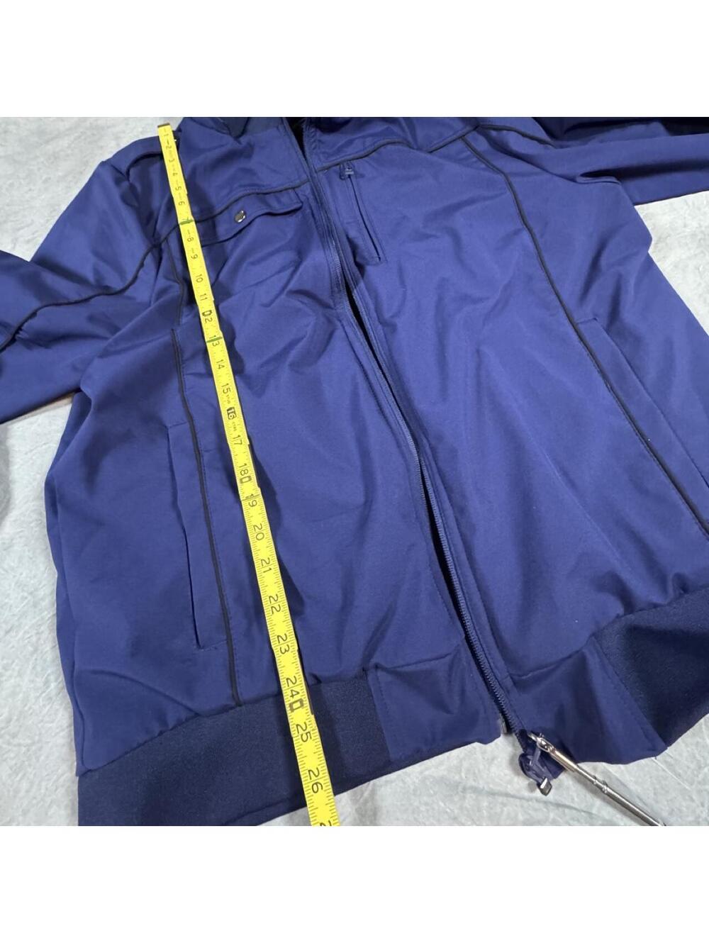 Baubax Men’s Travel Jacket XL Cobalt Multi Pocket Utility Bomber - Picture 6 of 8